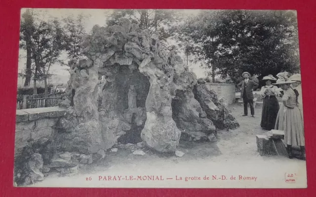 Cpa 1920-1930 France Saone & Loire 71 Paray-Le-Monial Grotte N.-D. De Romay