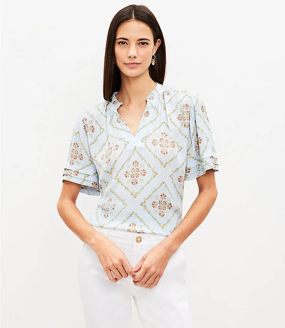 ANN TAYLOR LOFT Top, Size Large, New Arrival, New W/ 64.95 TAG 9.00