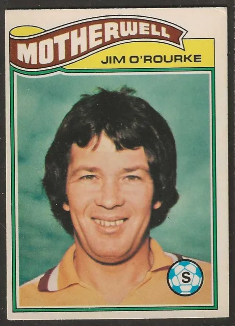 Topps-Football (Scottish Green Back 1978)-#092- Motherwell - Jim O'rourke