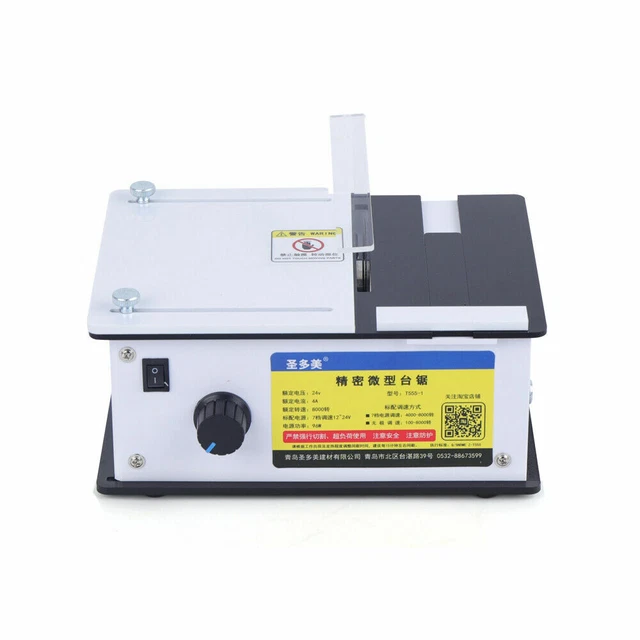 Mini Electric Precision Table Saw DIY Woodworking Bench Lathe Cutting Machine