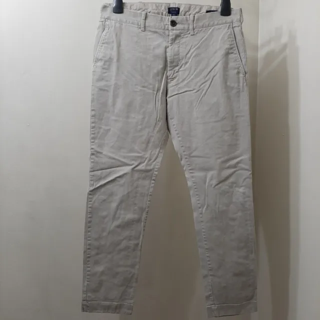 J. Crew Flex Slim-Fit Chino Pants Mens Size 31x28 Beige Workwear