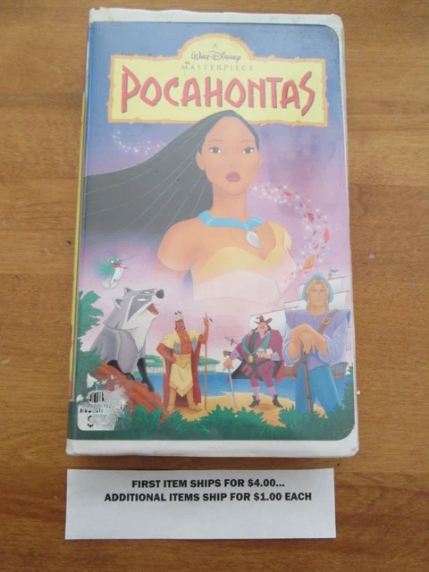 VHS Tape   Pocahontas   $1.75  Disney Masterpiece   Shipping  $4.00/$1.00