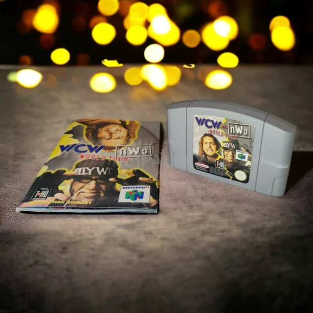 NINTENDO N64 WCW vs. NWO WORLD TOUR PAL MODUL + ANLEITUNG