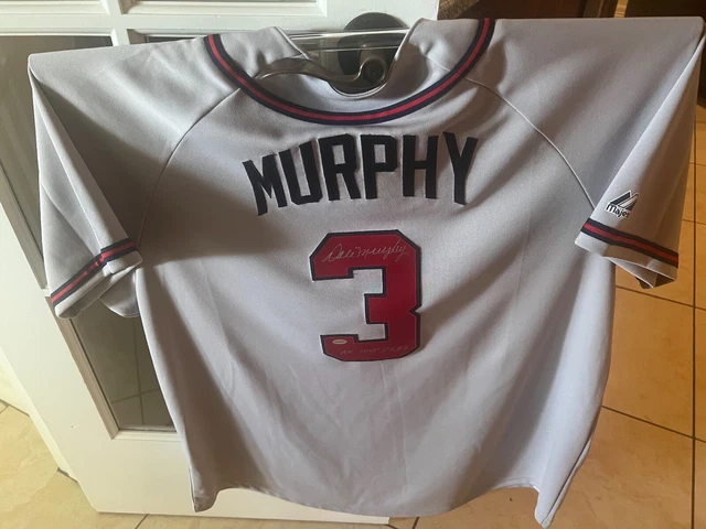 Dale Murphy Atlanta Braves Majestic Auto Jersey Nl Mvp 82, 83