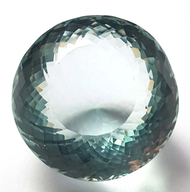 AAA+ Light Sea Blue Beautiful 50 Ct Loose Gemstone Round Cut Aquamarine Topaz 2