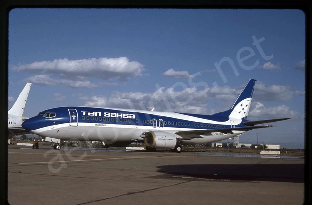 Tan Sahsa Boeing 737-400 HR-SHL Mar 91 Kodachrome Aircraft Slide/Dia