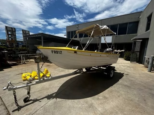 Clark boat with trailer