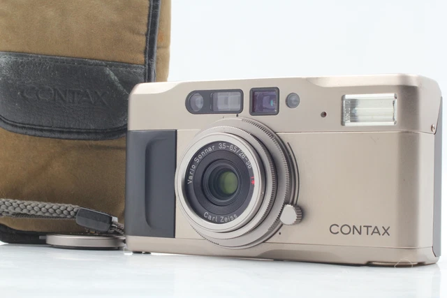 [N MINT w/Cap Strap Case] Contax TVS Point & Shoot 35mm Film Camera From JAPAN