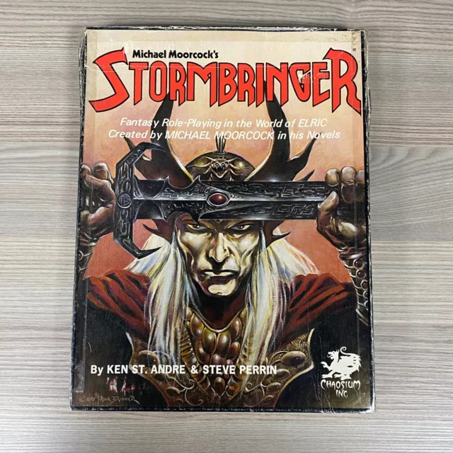 Michael MOORCOCK'S Stormbringer 1981 Fantasy Gioco di Ruolo RPG Elric Rulebook