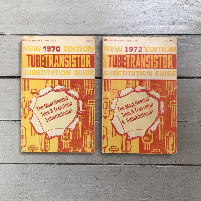 VTG POPULAIRE TRANSISTOR Substitution Guide Lot 2 1970 & 1972 Livre