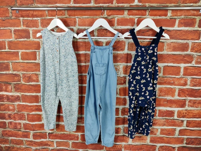 Pacchetto Bambina Età 2-3 Anni Zara M&S Next Lunga Tuta A Pioli Corda Floreale 98Cm
