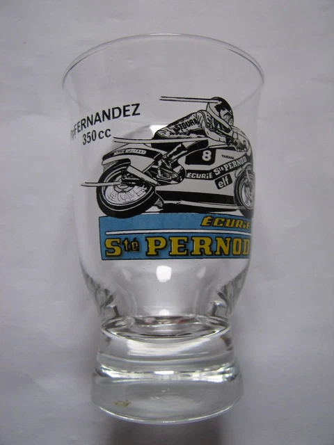 Verre Publicitaire Pernod Collection Moto