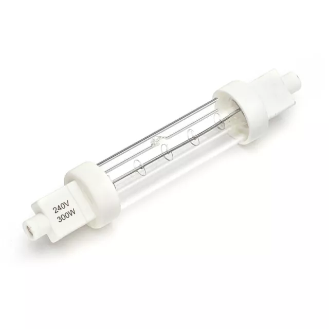 Jacketed Infrared Quartz Heat Bulb R7 118mm 300W CC533