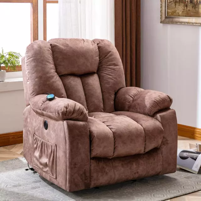 Massage Lift Recliner Chair Heat & Vibration Power:Comfort and Safety for Elderl