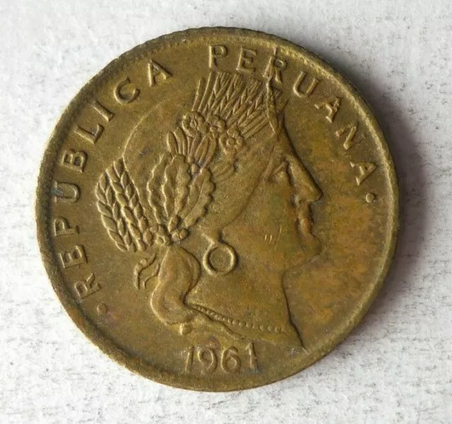 1961 Peru 5 Centavos - Excellent Vintage Coin - Peru Trash #A