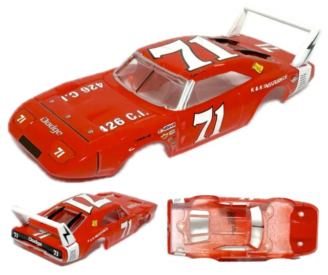 1 AutoWorld CP7899 Slot Car Bobby ISAAC 1969 Dodge Charger Daytona #71 BODY-ONLY