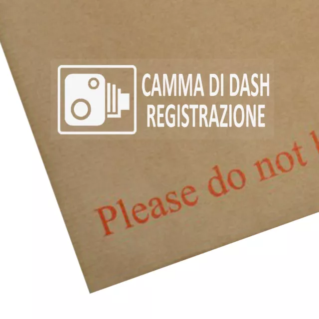 5 x Camma Di Dash Registrazione-Vetrofania-Avvertimento Veicolo Sicurezza-CCTV