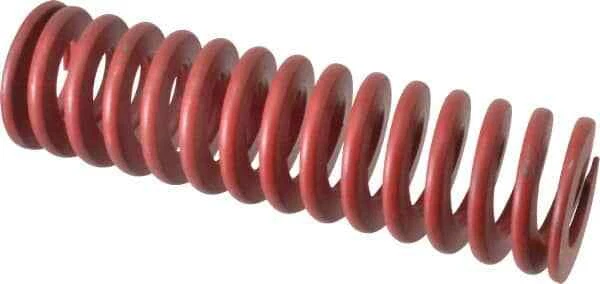Chromium Alloy Steel 104-828 Red Die Spring, 2" x 1" x 7" Free Length