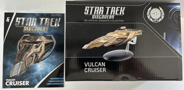 STAR TREK DISCOVERY 6 - Vulcan Cruiser Solkar-class + Mag EAGLEMOSS NEW