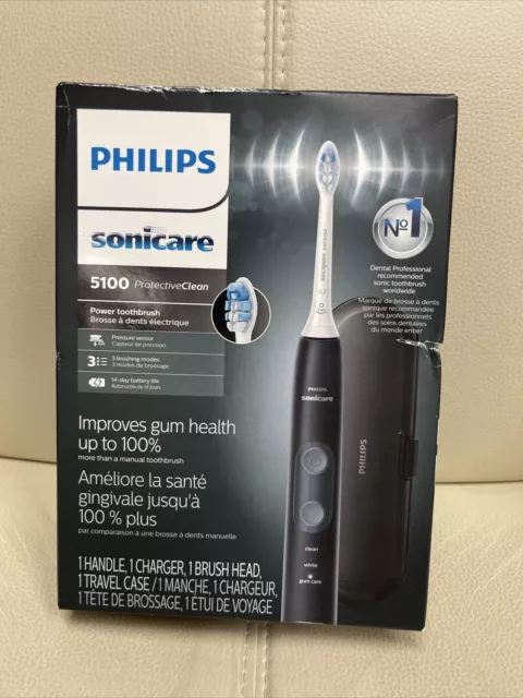 Cepillo de dientes eléctrico Philips Sonicare ProtectiveClean 5100 HX6850/60 - negro