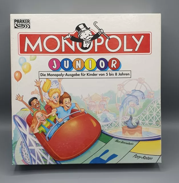 Monopoly Junior DM Edition | Parker 1996, Kinderspiel Brettspiel - vollständig!