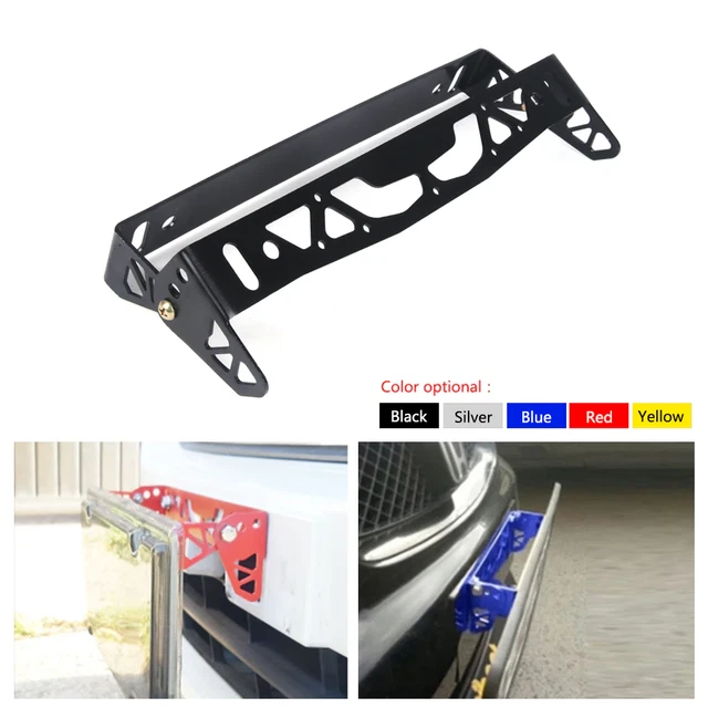 Universal Aluminum Car Adjustable Rotating Car License Plate Frame Holder Solid