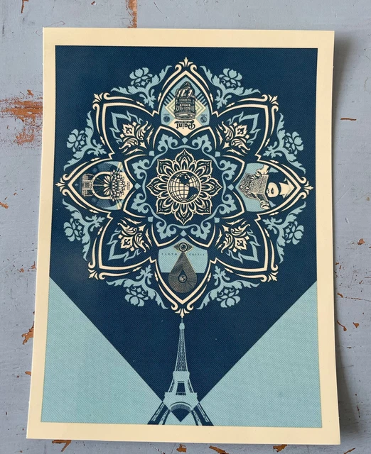 "Pegatina de delicado equilibrio Obey Giant Shepard Fairey imagen arte 4,75x6"""