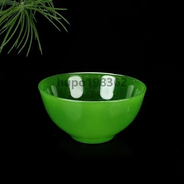 Natural Green jade Small Exquisite Bowl Cup Chinese Handmade