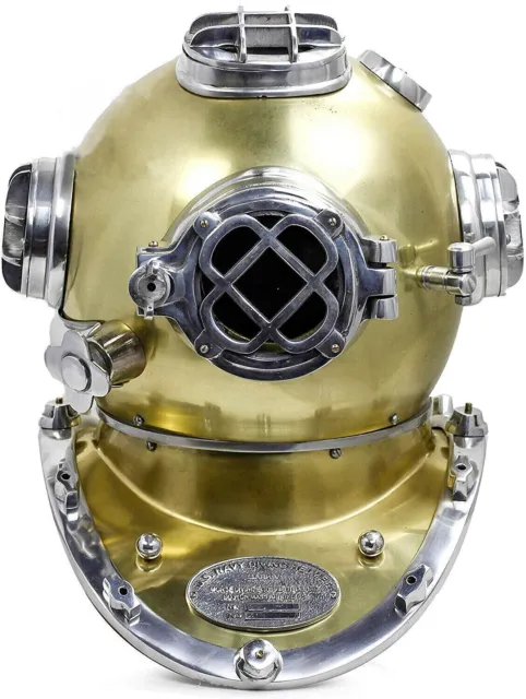 Antique Diving Helmet U.S Navy Mark V Deep SCA Scuba Antique Divers Helmet Decor