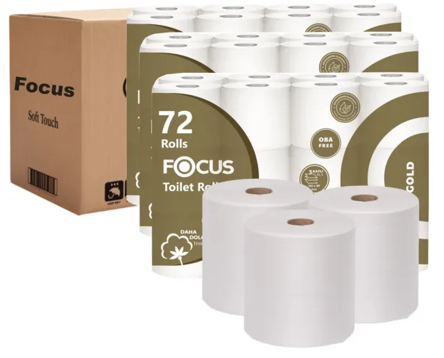 72 Rolls 3ply Toilet Rolls Premium quality toilet tissue Fragrancen Free 2 Ply