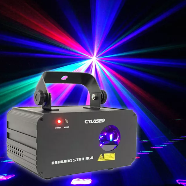 CR Drawing Star RGB Laser 800mW (100mW-G + 200mW-R + 500mW-B)