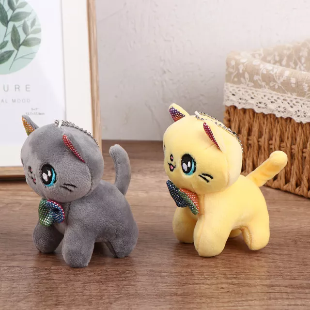 10CM Plush Animal Cat Plush Toy Keychain Pendant Plush Doll Toy Children's Gi Sp