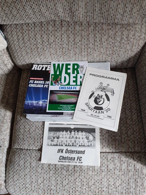 FOOTBALL PROGRAMMES. A collection of 26 Chelsea football programmes