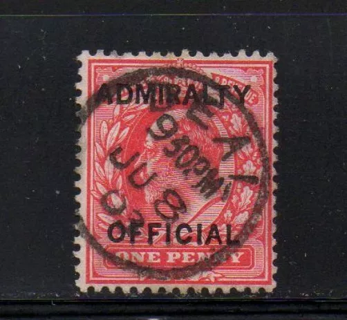 SG O102 1d Scarlet ADMIRALTY Official - Fine Used Deal (Kent) Postmark