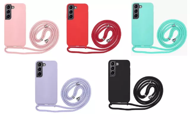 Funda suave con Cordón para Samsung Galaxy S23 5G  en varios colores