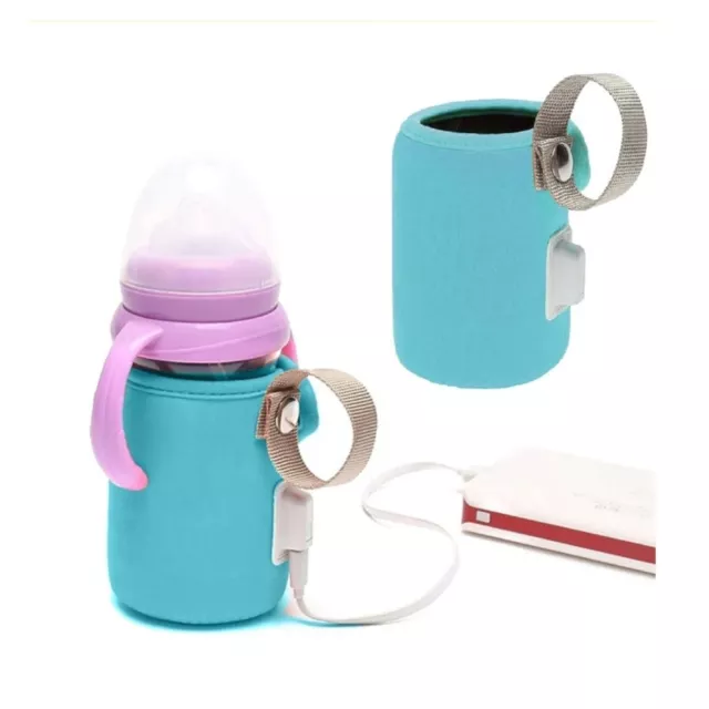 Portable Bottle USB Warmer Heater Travel Baby Kids Milk Water Cover Pouch New