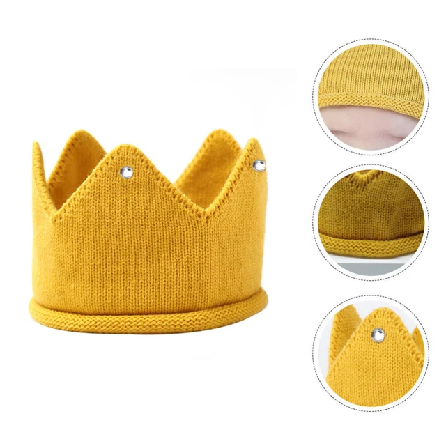 Chapeau Demi-anniversaire Bébé 6 Mois - Couronne Bleue "1/2", Réglable, Pour Fille Ou Garçon (fête Photo)