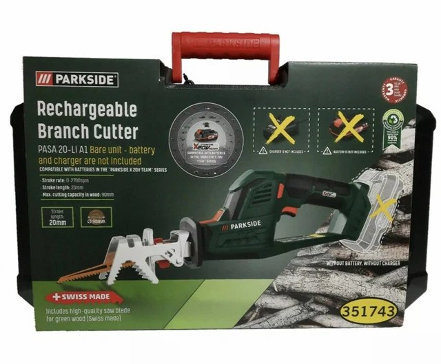 PARKSIDE 20V CORDLESS Pruning Branch Cutter With 20v 4Ah Battery