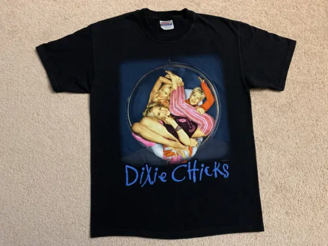 Vintage 2000 Dixie Chicks ‘Fly’ Concert Tour T-Shirt Size Medium Country Band