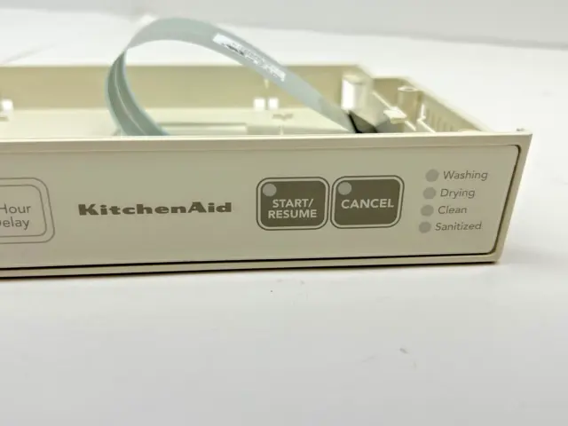 W10078127 Oem Whirlpool / Kitchenaid Dishwasher Control Panel - Biscuit Color