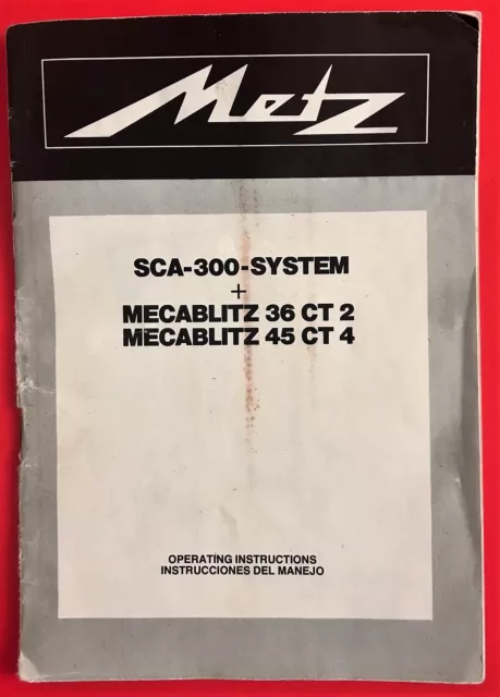 METZ - SCA-300-System + Mecablitz 32 CT 2 - Bedienungsanleitung Manual - B3706