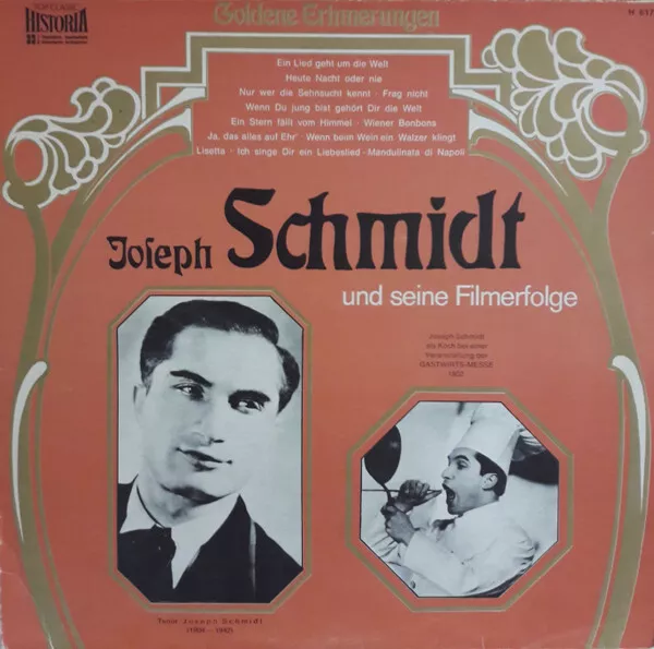 Joseph Schmidt - Joseph Schmidt Und Seine LP Comp Mono Vinyl Scha