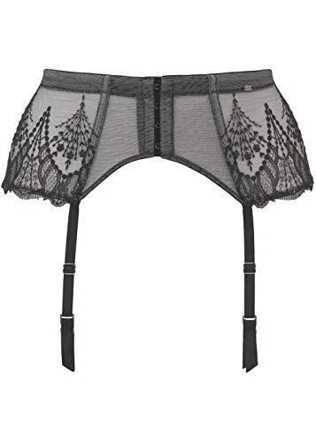 Gossard VIP Twilight 17302 Cintura a sospensione ricamata donna nero e grigio XS