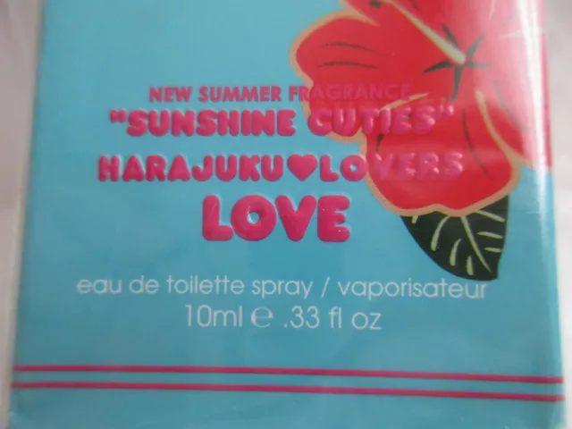 HARAJUKU SUNSHINE LOVES EDT fragrance new sommer Spray 10ml OVP made in USA Dame 3
