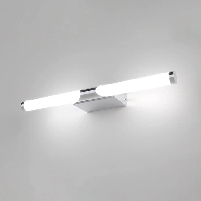 Lampada a Specchio LED Lampada Da Bagno 40CM Cromo Specchio Da Bagno Illuminazio