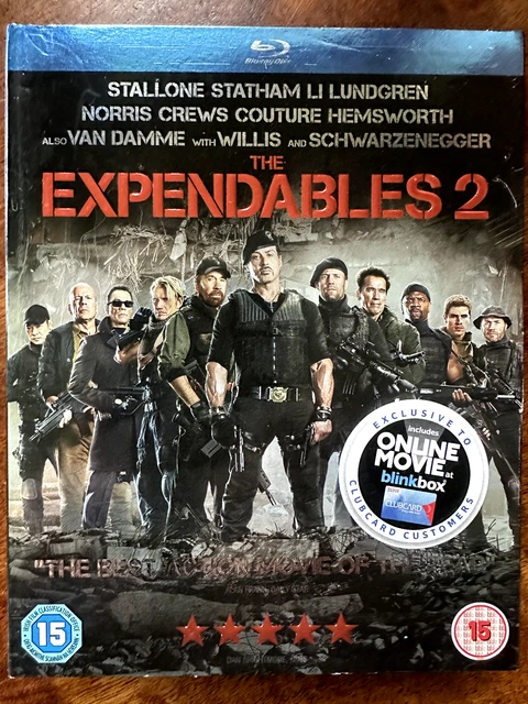 The Expendables 2 DVD 2012 Action Film Largeur/Sylvester Stallone + Housse