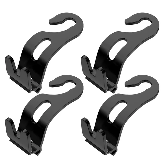 Gancio auto ciondolo multiuso gancio per poggiatesta auto black abs