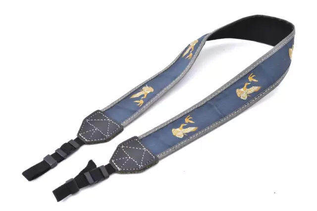 [Near Mint] Nikon Camera Strap Vintage Neck Shoulder [Wild Bird Stiches Blue]