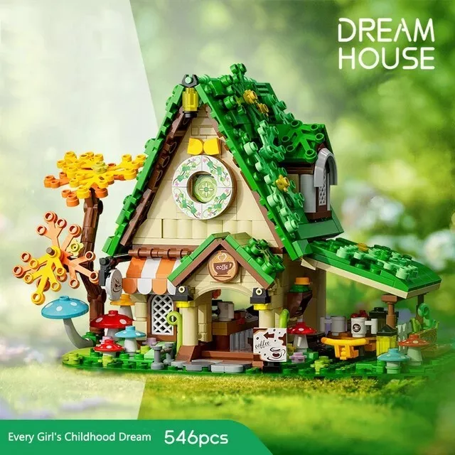 546pcs Windmill House Building Blocks - DIY Christmas & Halloween Gift