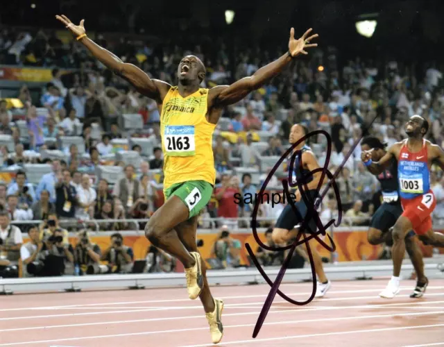 Usain Bolt #1 Reprint 8X10 Autographed Signed Photo Picture Jamaican Sprinter Rp
